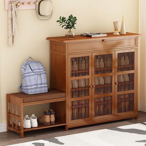 Bamboo wooden shoe storage - shoe,
