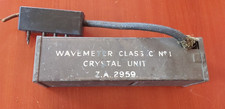 WW2 ARMY MILITARY RADIO WAVEMETER CLASS C No1 CRYSTAL UNIT ZA2959