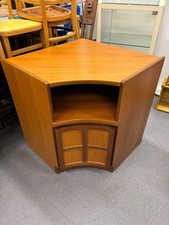 MCM Mid Century Vintage Retro Teak NATHAN SQUARES Cabinet Corner Unit