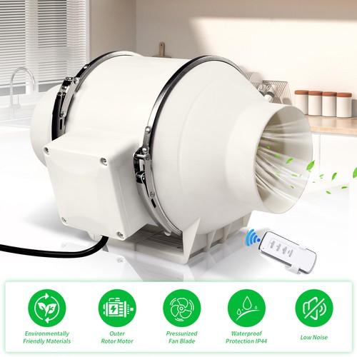 Inline pipe duct bathroom - 4",