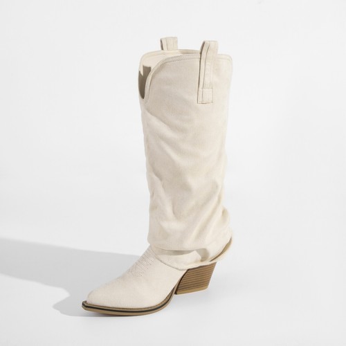 Cowboy boot beige faux - cowboy,