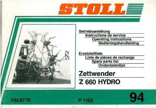 Stoll z660 hydro windrower hay - windrower,