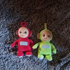 Teletubbies Set Of 2 Talking Soft Toy Plush Figures Bundle green not working