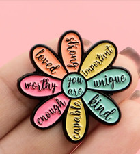 You are Kind Worthy Enamel Pin