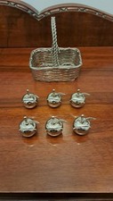 6 Silver plated apple place