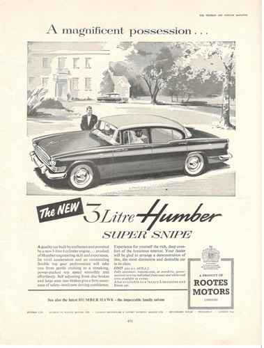 Litre humber super snipe car - litre,