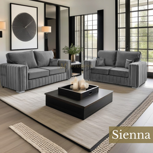 Sienna sofa suite set 3 - sofa, 2