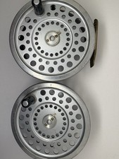 Hardy Marquis no 2 Salmon Reel, Spare Spool, Hardy Pouch +2 Salmon Lines + Flies