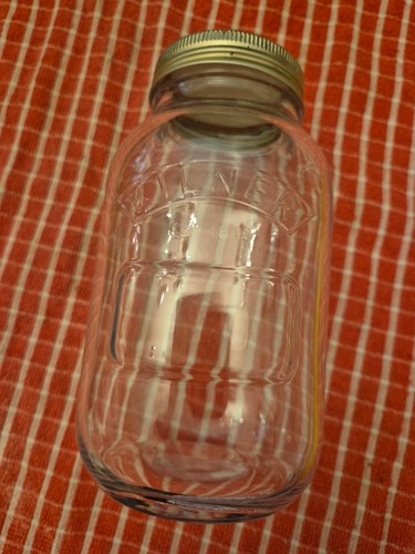 Kilner screw top jar litre - top,