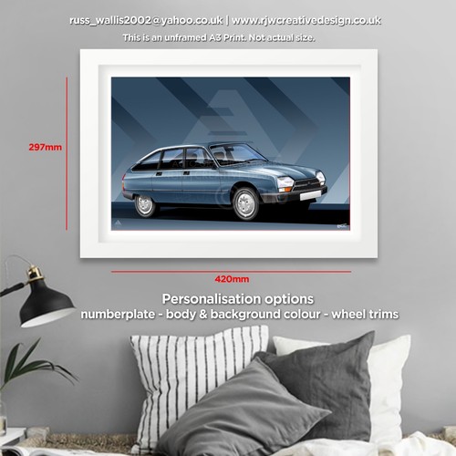 Citroen gsa poster print - gsa,