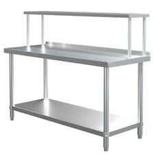 Stainless Steel Commercial Catering Table Work Bench Food Prep Kitchen Shelf UK