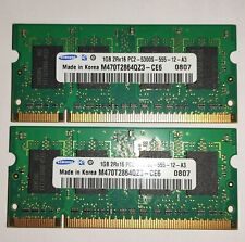 Samsung 2GB (2 x 1GB) PC2 5300S Laptop Notebook DDR2 RAM