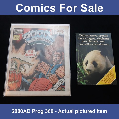 2000ad prog 360 comic with