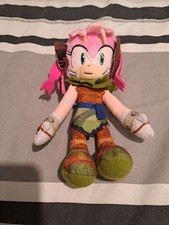 Sonic Prime Amy Rose Clip On Plush 15cm Soft Toy 