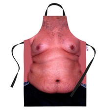 Funny Novelty baking apron Fat Mans Body Xmas Cooking Aprons Kitchen Gifts