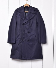 Vintage Italian Navy Army trench coat greatcoat mac macintosh raincoat overcoat