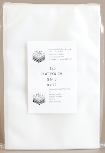 Mil 8x12 125ct flat bag - 5,