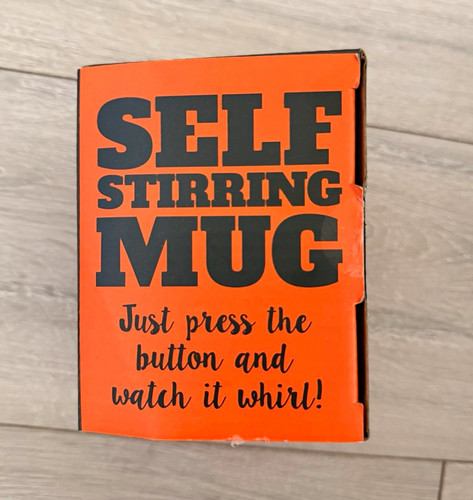 Self stirring mug with - mug, lid
