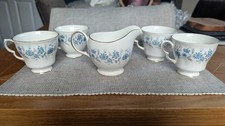 Vintage Colclough China Braganza Tea set Creamer and Teacups