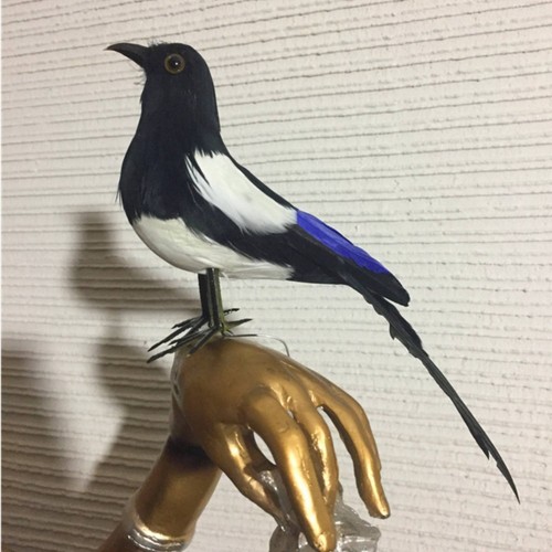 Feather magpie ornament - feather,