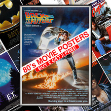 Nostalgic 80s Movie Poster Classic Vintage Print Picture Gift