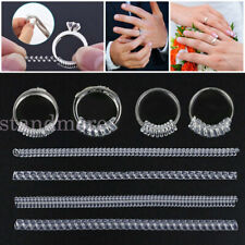 Ring Size Reducer Resizer Transparent Adjuster Silicone Spiral Snuggies Clips 4x