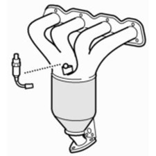 EuroFlo Approved Exhaust Manifold Catalyst for Vauxhall Astra 87 1.4 2009-2015