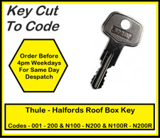 Roof Box Key To Code Range Include Thule Halfords Mont Blanc Paddy Hopkirk
