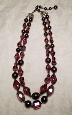 Vintage Trifari Purple Glass