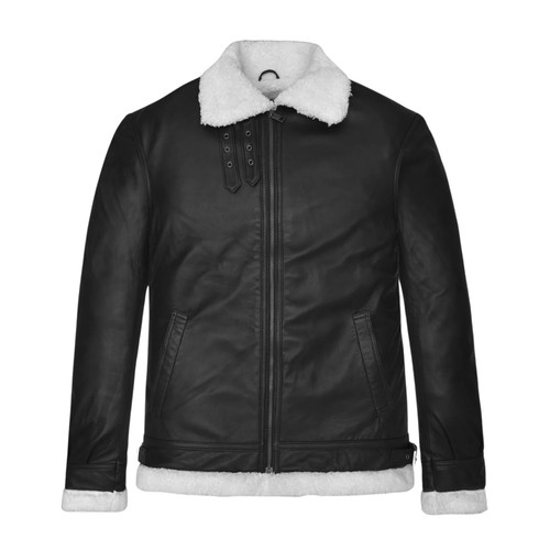 Mens black shearling - mens,