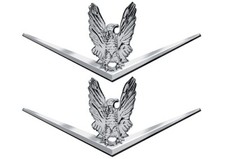 Two Bertram Exterior Chrome Type Boat Restoration Sticker Set