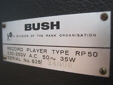 WORKING 1960s Vintage Bush