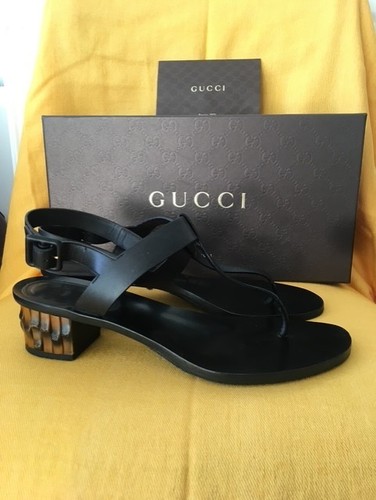 Gucci sandals with bamboo heel - sandals,
