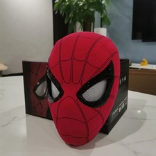 Spider Man Blink Mask Cosplay Miles Headgear Moving Eyes Party Prop for Kids Adu