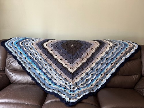Handmade crocheted throw - handmade,