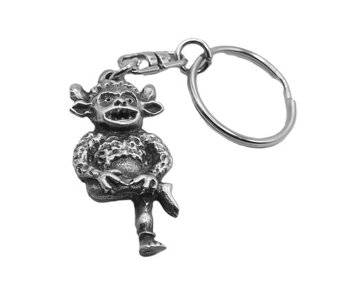 Lincoln imp pewter keyring - lincoln,