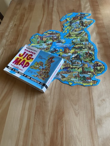 Waddingtons vintage jig map - vintage,