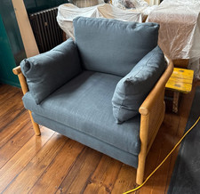 Soho Home Sydney Armchair Oak and Cane Frame