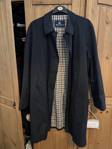 Aquascutum vintage black coat - black,