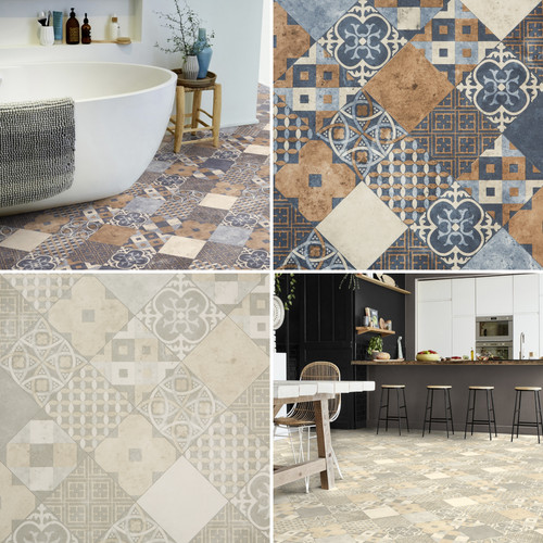 Vinyl flooring sheet - vinyl, cushioned