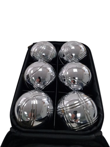 Petanque boules set black - petanque,