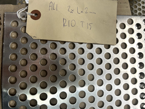 Damaged aluminum perforated - aluminum,