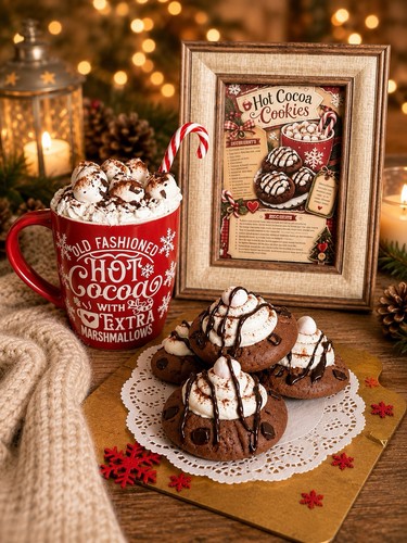 Fake artificial hot cocoa mug - fake,