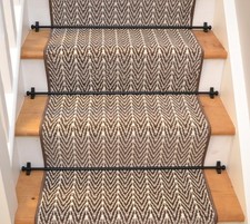 Grey Herringbone Rug Hall