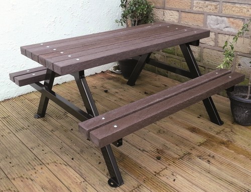 Picnic table bench recycled - picnic,