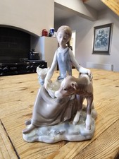 Lladro  Girl with Calf 4813