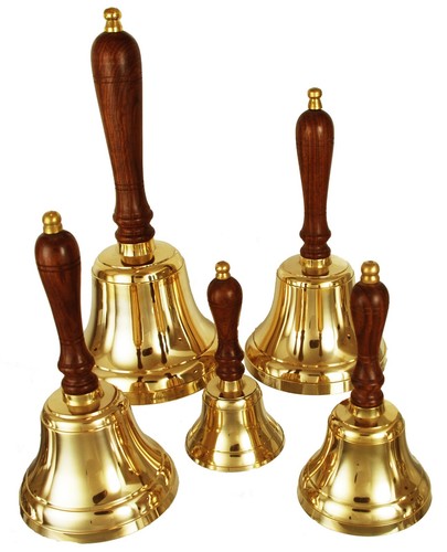 Solid brass hand bell dinner - brass,