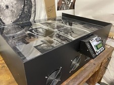 purpose build large uv exposure unit, desk top, 90cm x 70 cm  30cm deep. 