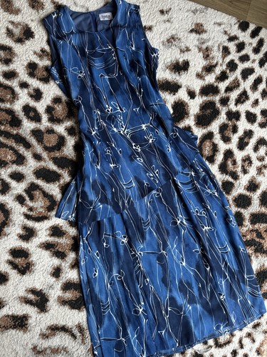 Vtg eugen klein chiffon dress - eugen,