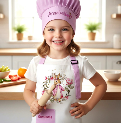 Personalised pink kids linen - pink,
